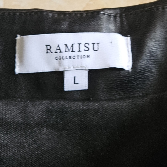 Ramisu Collection Faux Leather Skirt - Picture 3 of 5